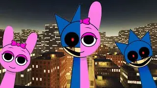 Piramixed Sprunki Pinki And Nightmare Sonic Nextbot Gmod