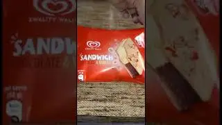 Vanilla & Chocolate Sandwich Ice Cream #shorts