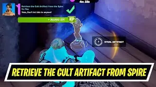 Fortnite Spire Quest - Retrieve the Cult Artifact from The Spire for Raz