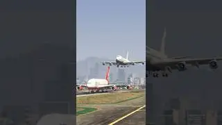 Boeing 747 Almost Lands But Takes Off at the Last Second