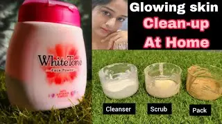 white tone face powder review #Clean-up For #glowingskin face pack Face Scrub