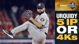 Astros' Jos&eacute; Urquidy comes up HUGE (5 IP, 0 R, 2 H) to help Astros to World Series Game 4 win