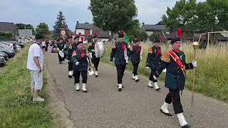 Terugkomst optocht Bondschuttersfeest Beegden 22 juni 2025
