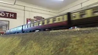 B.M.Rly.S: The BACHMANN is, No.6990 &lsquo;Witherslack Hall&rsquo;, was running on OO Gauge Layout. (V13)