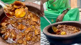 ఫారం కోడి కూర🤤 నాటు కోడి రుచితో చేస్తాది అమ్మ👌@KonaseemaPillaSiri 