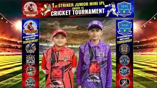 🔴 Striker Kolkata Fighter Vs Striker Rcb  (1st Striker Junior Mini Ipl U15 Cricket Tournament )