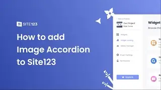 How to add an Image Accordion to Site123
