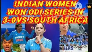 indian women beat South Africa woman 3-0in odi series 👏👏🏏smriti nandana 🔥💯 H.kaur#@kandarpa kumbhar
