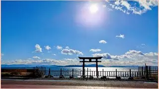 Shirahige- jinja Shrine II Shrine in Shiga, Japan II Torii Gate in Lake Biwa #shrine #japan