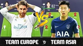 Team Europe VS Team Asia - FIFA 18 Experiment