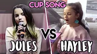 Jules VS Hayley LeBlanc Singing The Cup Song!
