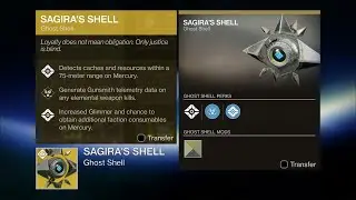 Destiny 2 Unlocking Sagiras Shell