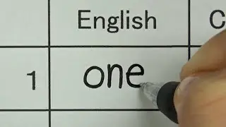How to write 1 to 10 in fourteen languages | Neat and clean handwriting