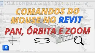 Comandos essenciais com o mouse do Revit - PAN, &Oacute;RBITA, ZOOM