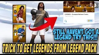 LEGENDS TRICK IN LEGENDS EUROPEAN NATIONAL TEAM | EFFECTIVE TRICK | PES 20 MOBILE