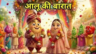 Aalu Ki Barat | Kids Hindi | Hindi Cartoon Video | आलू की बारात | Popular Kids Rhyme | Baboo Tunes