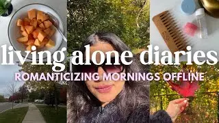 Morning routine without scrolling 💗 No phone routine I Skincare, breakfast, workout, and fall trail🍂
