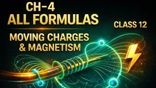 Class 12 Physics Ch&ndash;4 ALL FORMULAS 🔥 | Moving Charges & Magnetism | Board Exam 2026