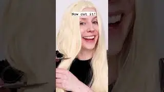 Ava Max Wig Styling Tutorial Haircut Hair cut Half Bob Lob Cosplay Platinum Blonde DIY home styling