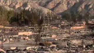 Fire aftermath in Sylmar