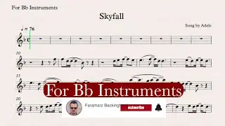 Skyfall - Play along For Bb instrument