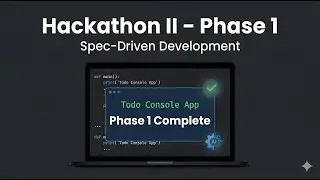 Hackathon II &ndash; Phase 1 Submission | AI-Driven Python Todo Console App