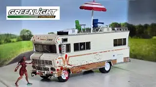 Must have for the Walking Dead Fan! Diecast 1/64 Winnebago Chieftain, Carnage Edition! Greenlight. 