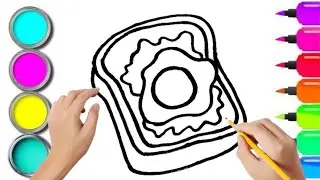 How To Draw cute Egg Drawing, Painting & Coloring For Kids and Toddlers_ Child Art 🐋🌈🎨