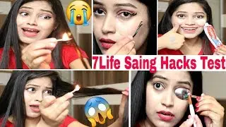 😱OMG!इस Hack से मेरे बाल जल गए|Hacks went wrong😭7 Life Saving Hacks Tested Every Girl should watch