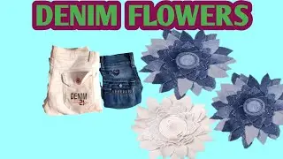 Denim flowers #ecofriendly #eternal flowers #diy 