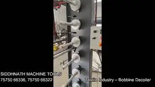 Heavy Duty Bobbine Decoiler Machine | Smooth Coil Unwinding Process