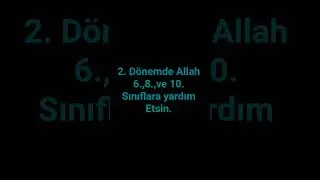 2. D&ouml;nem duası 3