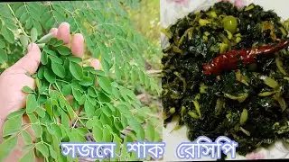সজনে শাক রান্না | সহজে ঘরোয়া স্টাইলে সজনে শাক ভাজি | Drumstick Leaves Recipe | Opi Rannaghor