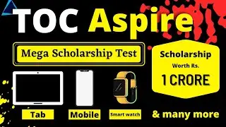 The Online Coaching || TOC Aspire || Mega Scholarship Test || Worth Rs 1Crore