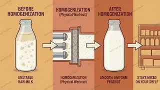 The Science of Homogenized Milk (Pressure, Shear, Stability)