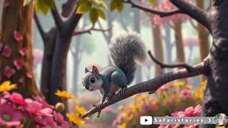 Squirrel and panda 🐼 in magical  ✨️ cave | | Animals on treasure hunt | Animated cartoon type story