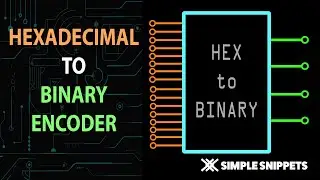 Hexadecimal to Binary Encoder Circuit with Truth Table & Circuit Diagram
