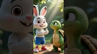 Rabbit and Turtle Race #ytshorts #cartoon #3danimation #aivideo #animation #youtubeshorts #moral