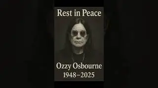 Rest in Peace, Ozzy Osbourne 🖤 | A Legend Remembered