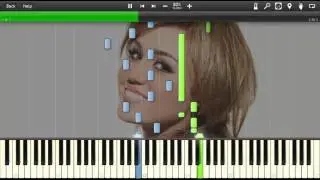 Miley Cyrus - When I Look at You [EASY] - Piano tutorial (Synthesia)
