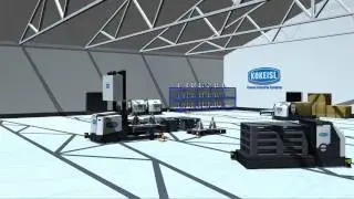FTS (Fahrerlose Transport Systeme) Animation Kokeisl bei Willecke Hebe- und F&ouml;rderger&auml;te GmbH