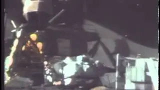 NASA - Apollo 15 - James Irwin climbing the LM ladder