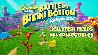 Jellyfish Fields FULL WALKTHROUGH 100% | All Collectibles | SpongeBob BFBB Rehydrated