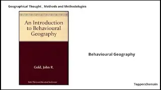 Behavioural Geography
