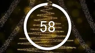 60 Seconds Christmas Timer With Alarm | No Music | No ads