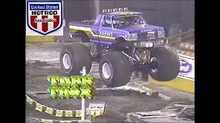 1991 TUFF TRAX! USHRA MONSTER TRUCKS, PONTIAC SILVERDOME ! OKLAHOMA MUD RACING!