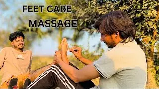 ASMR FEET CARE MASSAGE NEW STYLE FOOT MASSAGE BY YOUNG BOY CHAMKLE MASTER