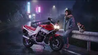 CBR400F Night Pass Neon｜80s City Pop Instrumental –After the High RPM Ride/CBR400F 回転数の余韻と80年代シティポップ
