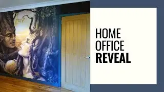 Home Office Makeover REVEAL | Amazing DIY Wall Mural Art | Wallsauce Review