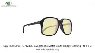 Spy HOTSPOT GAMING Eyeglasses Matte Black Happy Gaming   0 1 5 3